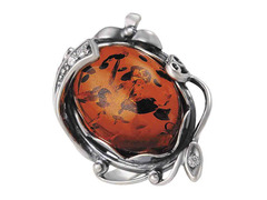 Серебряное кольцо «Янтарное море»
